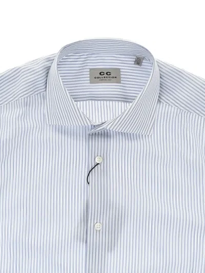 Corneliani Stripe-pattern Shirt In Blue