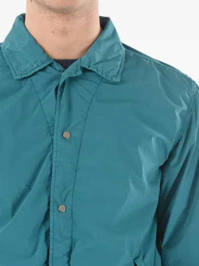 Corneliani Snap-button Overshirt In Blue