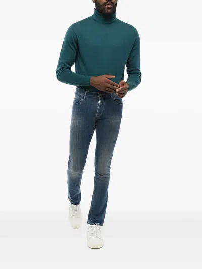 Corneliani Belt-loops Jeans In Blue