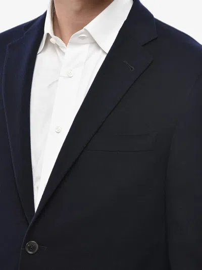 Corneliani Single-breasted Patch-pocket Blazer In Black