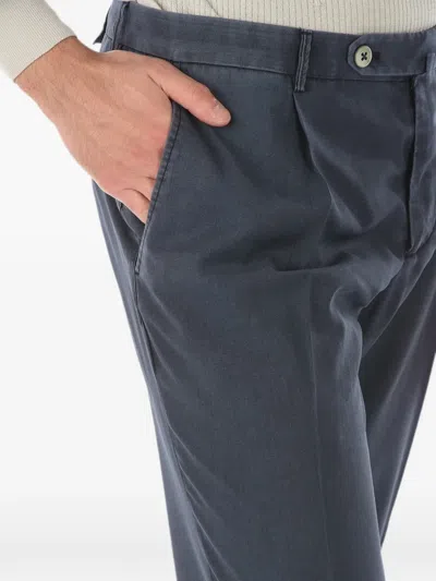 Corneliani Wool Chino Pants In Blue