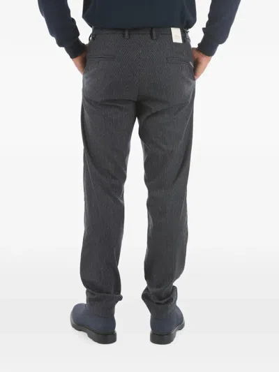 Cruna Pinstriped Trousers In Gray