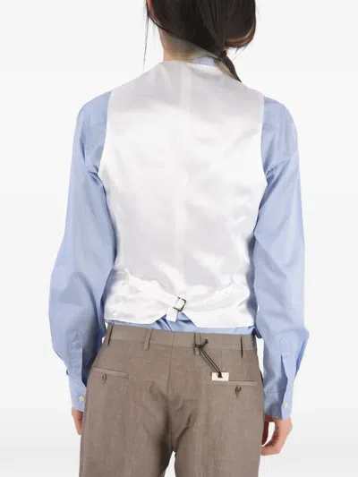 Corneliani Buttoned Waistcoat In Grey