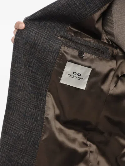 Corneliani Single-breasted Blazer In Gray