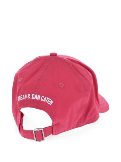 Dsquared2 Icon Baseball Cap In Pink