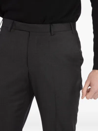 Corneliani Belt-loops Tailored Trousers In Black