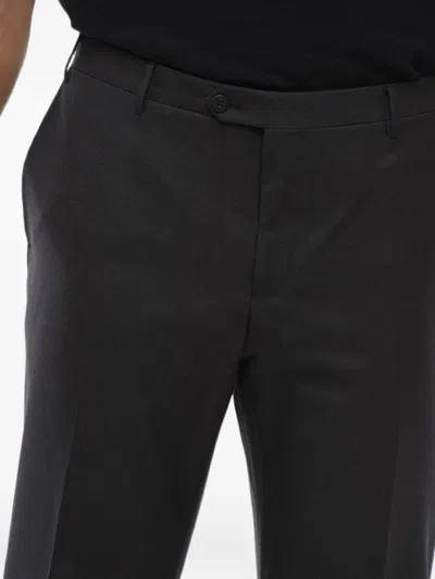 Corneliani Virgin Wool Trousers In Grey