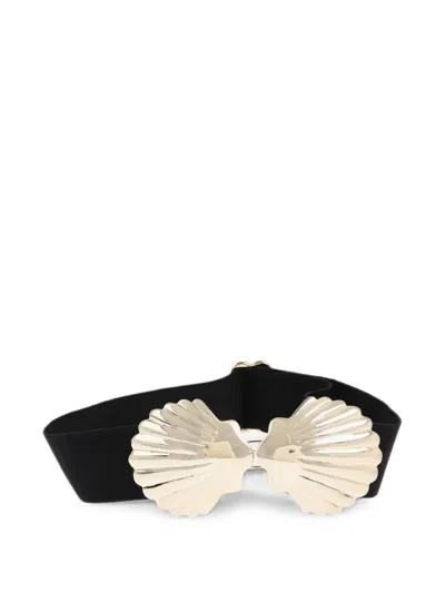 Dsquared2 Shell-shaped Belt In Black