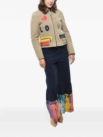 History Repeats Embroidered Jacket In Brown