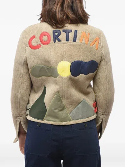 History Repeats Embroidered Jacket In Brown