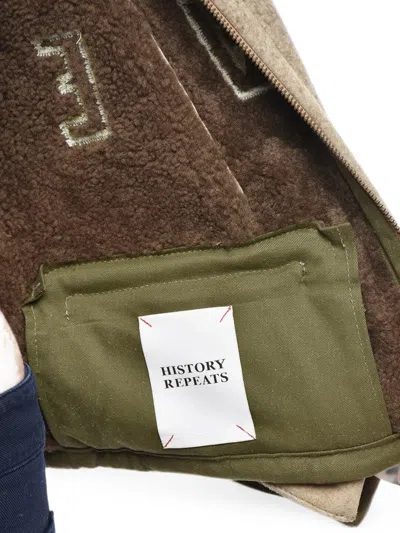 History Repeats Embroidered Jacket In Brown
