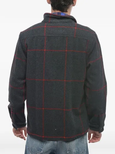 Woolrich Malone Checked Shirt In Grey
