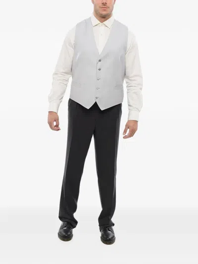 Corneliani Single-breasted Waistcoat In Grey