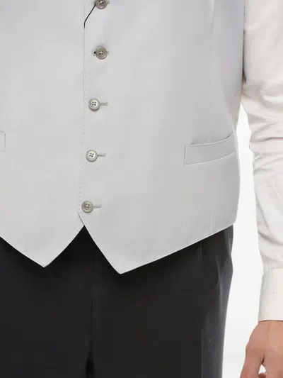 Corneliani Single-breasted Waistcoat In Grey