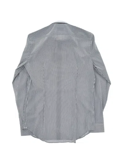 Corneliani Stripe-pattern Shirt In Gray