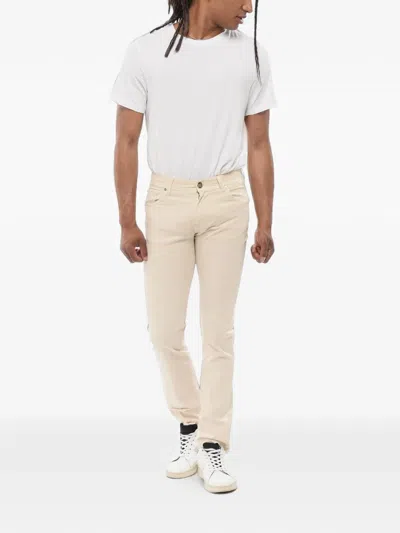 Corneliani Five-pocket Trousers In Neutrals