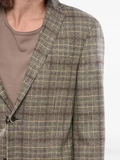 Corneliani Patterned Wool Blazer In Neutrals
