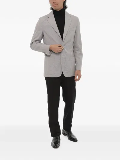 Corneliani Single-breasted Jacket In Gray