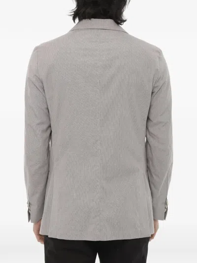 Corneliani Single-breasted Jacket In Gray