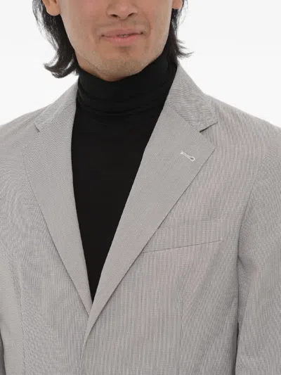 Corneliani Single-breasted Jacket In Gray