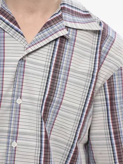 Marni Cotton Bowling Shirt With Checked Pattern In Multi