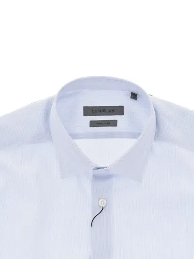 Corneliani Cotton Shirt In Blue
