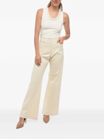 Ql2 Patch-pocket Trousers In Neutral