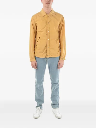 Corneliani Button-fastening Long-sleeve Jacket In Yellow