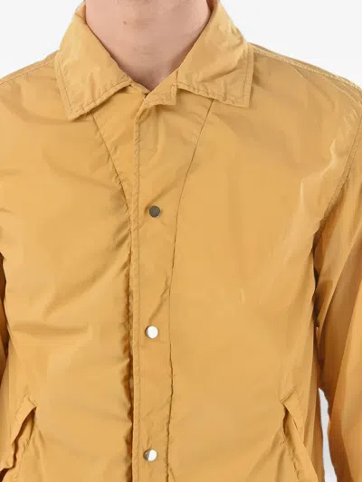 Corneliani Button-fastening Long-sleeve Jacket In Yellow