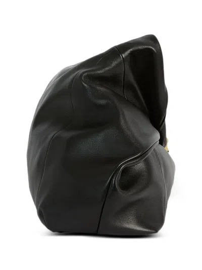 Balmain Dinner At 8 Medium Bag In Smooth Leather In Black