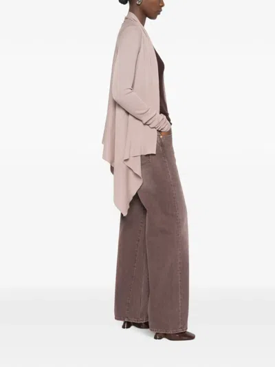 Rick Owens Medium Wrap Jacket Open Front Design In Pink