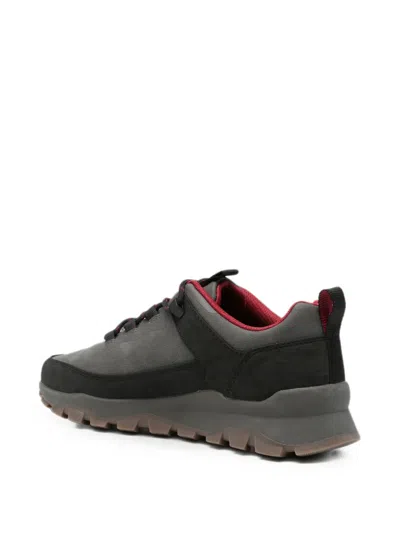 Bugatti Panelled Logo-debossed Sneakers In Gray