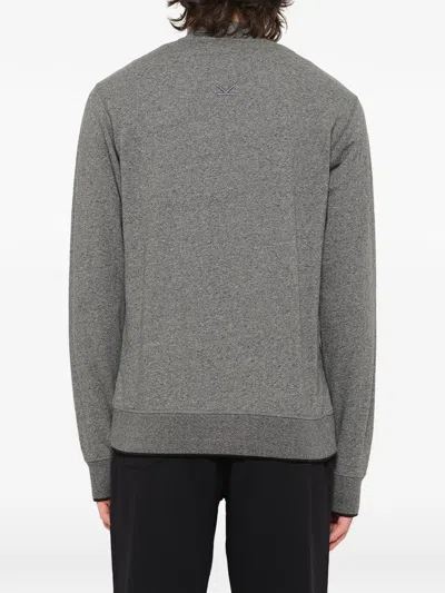 Kenzo Tiger-patch Bomber Jacket In Gray