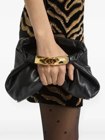 Balmain Dinner At 8 Small Bag In Smooth Leather In Black