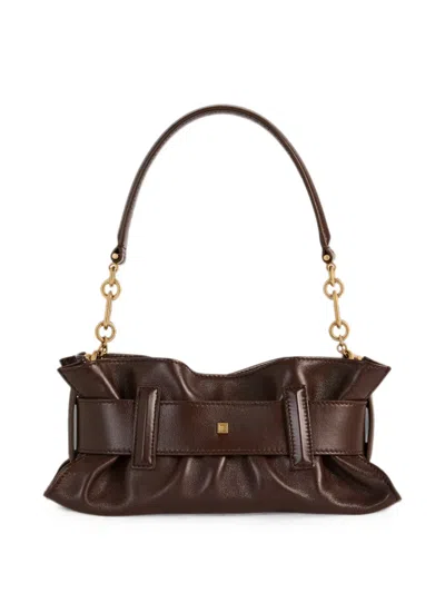 Balmain Anthem Mini Bag In Smooth Leather In Pattern