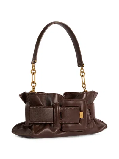 Balmain Anthem Mini Bag In Smooth Leather In Pattern