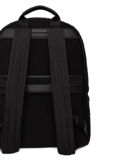 Karl Lagerfeld Ikonik-monogram Backpack In Pink