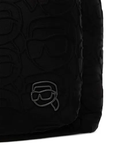 Karl Lagerfeld Ikonik-monogram Backpack In Pink