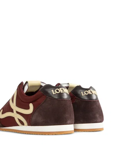 Loewe Ballet Runner 2.0 Nylon And Suede Sneakers With Side Logo In Multi