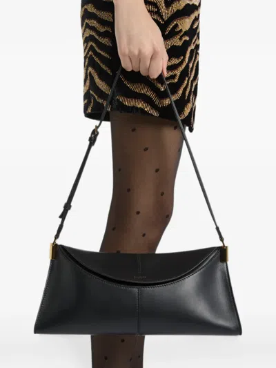 Balmain 64-83 Medium Bag In Smooth Leather In Black