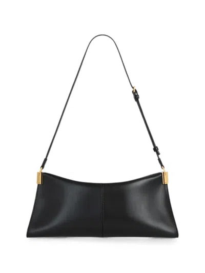 Balmain 64-83 Medium Bag In Smooth Leather In Black