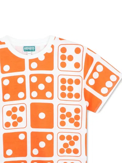 Kenzo Dice-print T-shirt In Multi