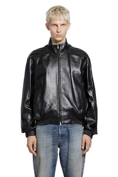 Acne Studios Soft Lambskin Jacket In Black
