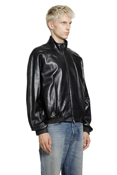 Acne Studios Soft Lambskin Jacket In Black
