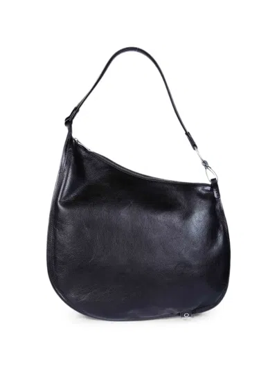 Orciani Chaos Leather Shoulder Bag In Brown