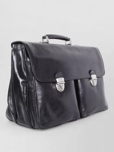 Sait Briefcase Dual Pockets Front Flap Handle