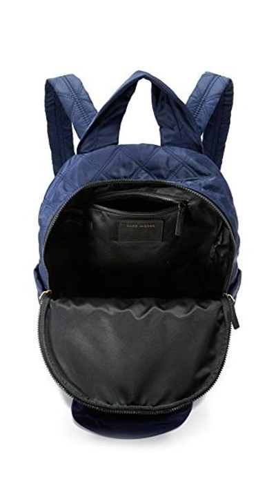 Shop Marc Jacobs Nylon Knot Large Backpack In Midnight Blue