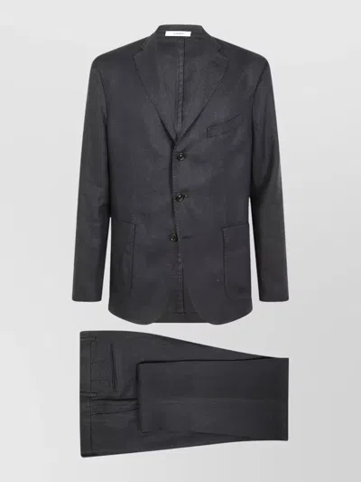 Boglioli Men Suit Single Breasted Notch Lapel In Gray