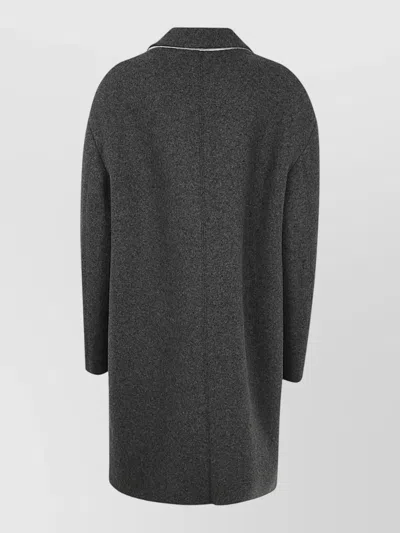 N°21 Jersey Coat Long Sleeves Notched Lapel In Gray