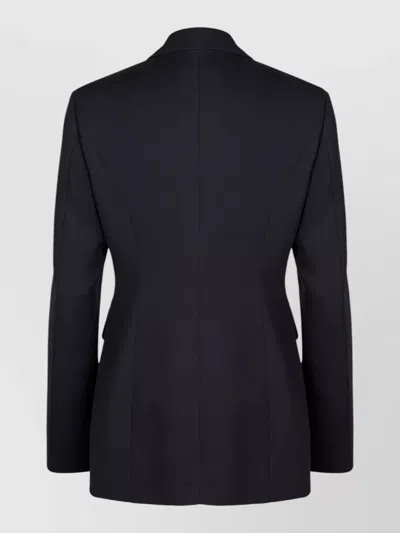 Seafarer Gilda Tailored Jacket Back Vent Lapels In Black
